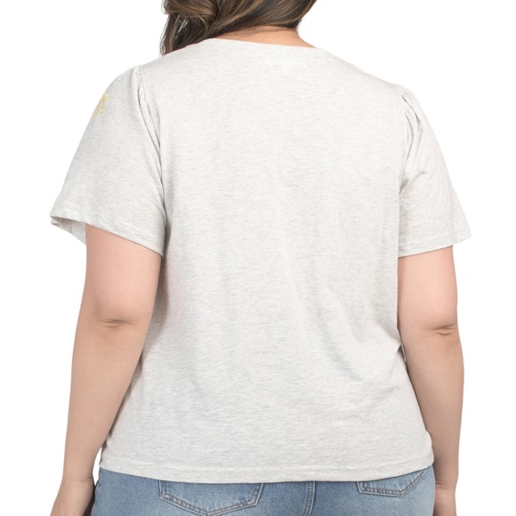 NWT Jane & Delancey Grey Embroidered Sun Top - Picture 2 of 3
